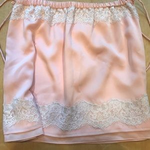 Banana Republic Pink Lace Skirt